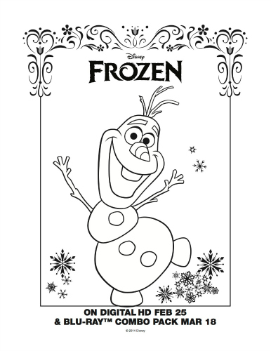 olaf frozen movie coloring pages - photo #7