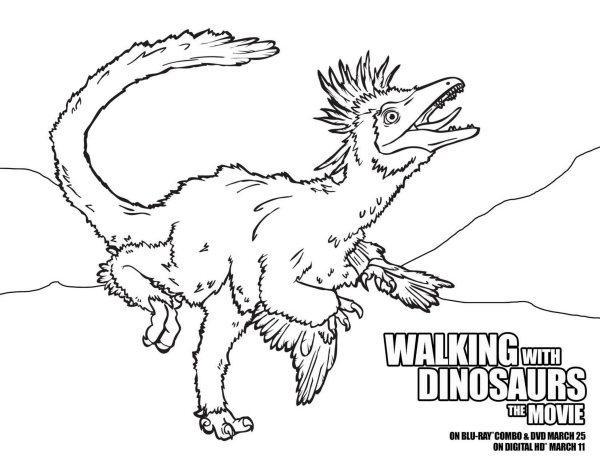 Walking with Dinosaurs Free Coloring Page Mama Likes This