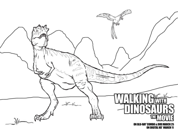 walking with the dinosaurs coloring pages - photo #5
