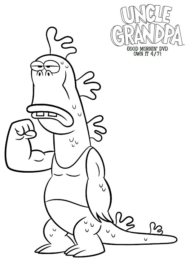 uncle grandpa coloring pages to print - photo #4