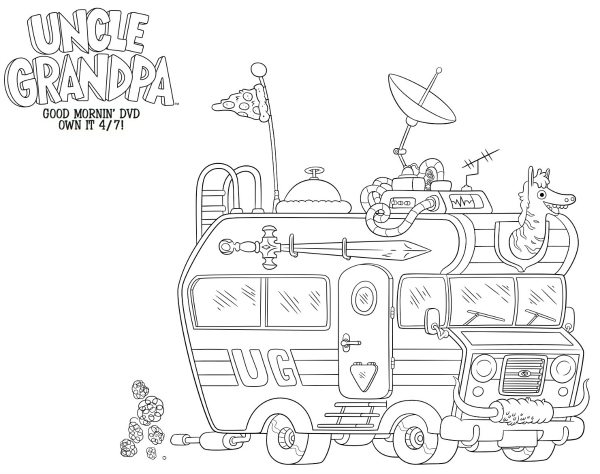uncle grandpa coloring pages to print - photo #5