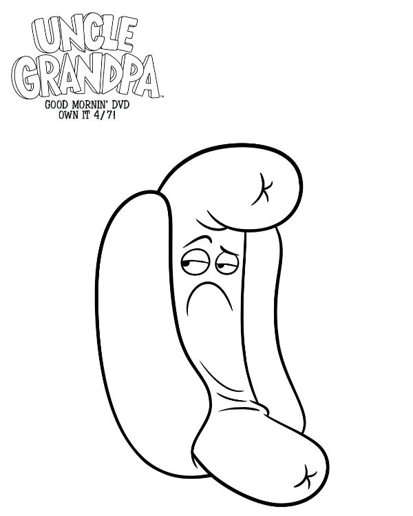 uncle grandpa coloring pages for kids - photo #13