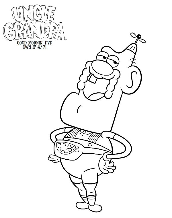 uncle grandpa coloring pages for kids - photo #8