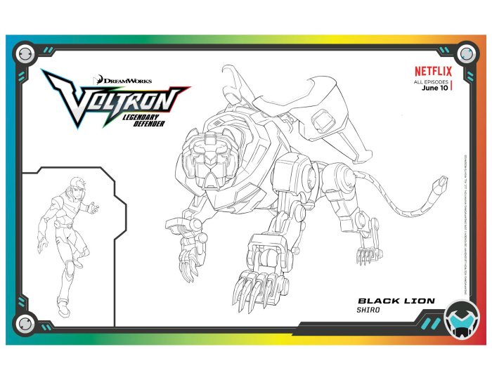 voltron coloring pages - photo #25