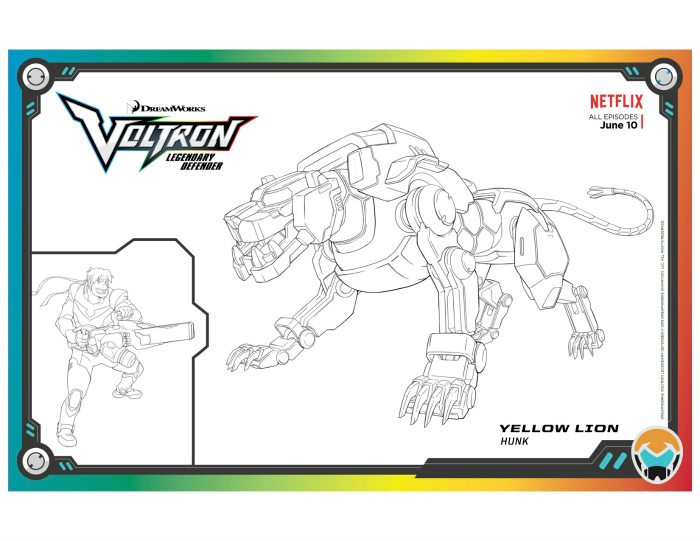voltron coloring pages - photo #6