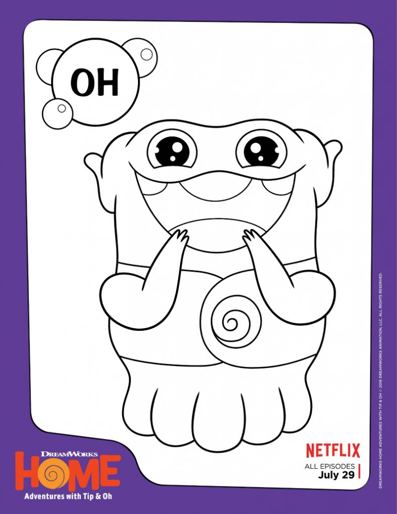 oh home movie coloring pages - photo #17