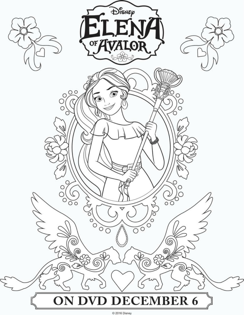 Disney Elena of Avalor Printable Coloring Page | Mama ...